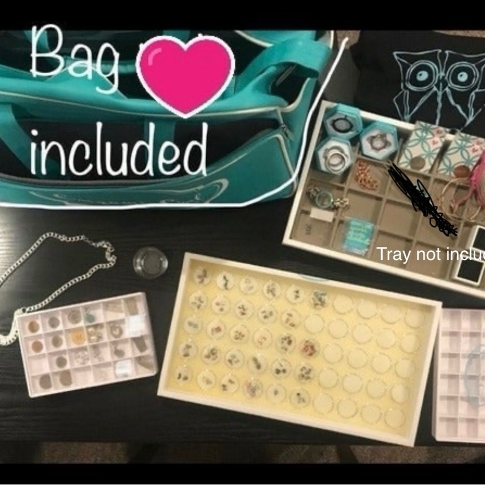 Origami Owl lot with travel bag